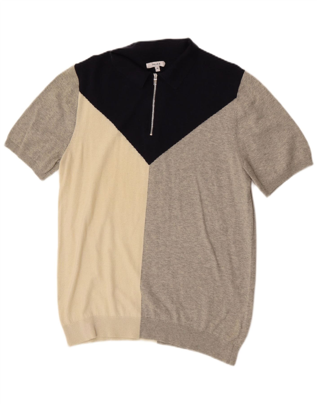 Reiss sweater med lynlås til kvinder UIK 14 Medium Grey Colourblock