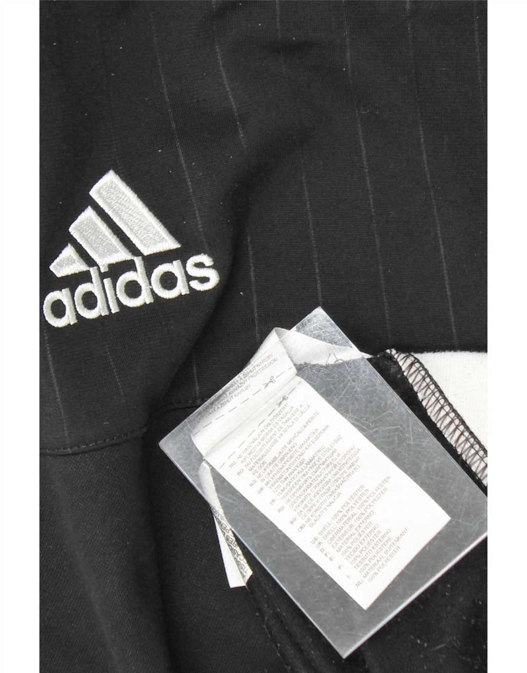 ADIDAS Mens Sweatshirt Jumper Small Black Colourblock Polyester Vintage Adidas and Second-Hand Adidas from Messina Hembry 