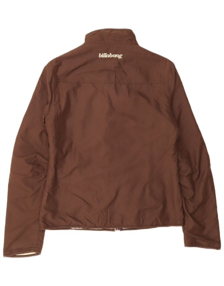 Billabong Dame Windbreaker Jacket UK 10 Small Brown