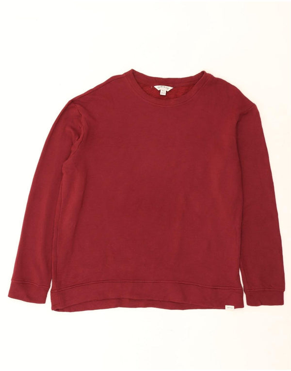 Orvis Herre Sweatshirt Jumper Medium Burgundy Modal