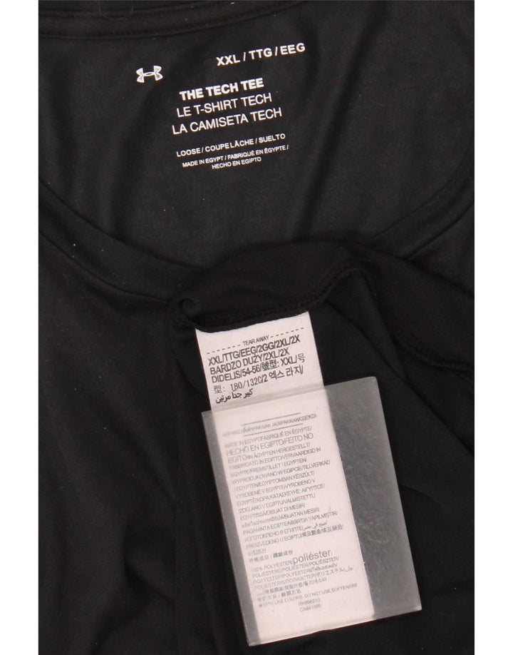 Under Armour Herre T-Shirt Top 2XL Sort Polyester