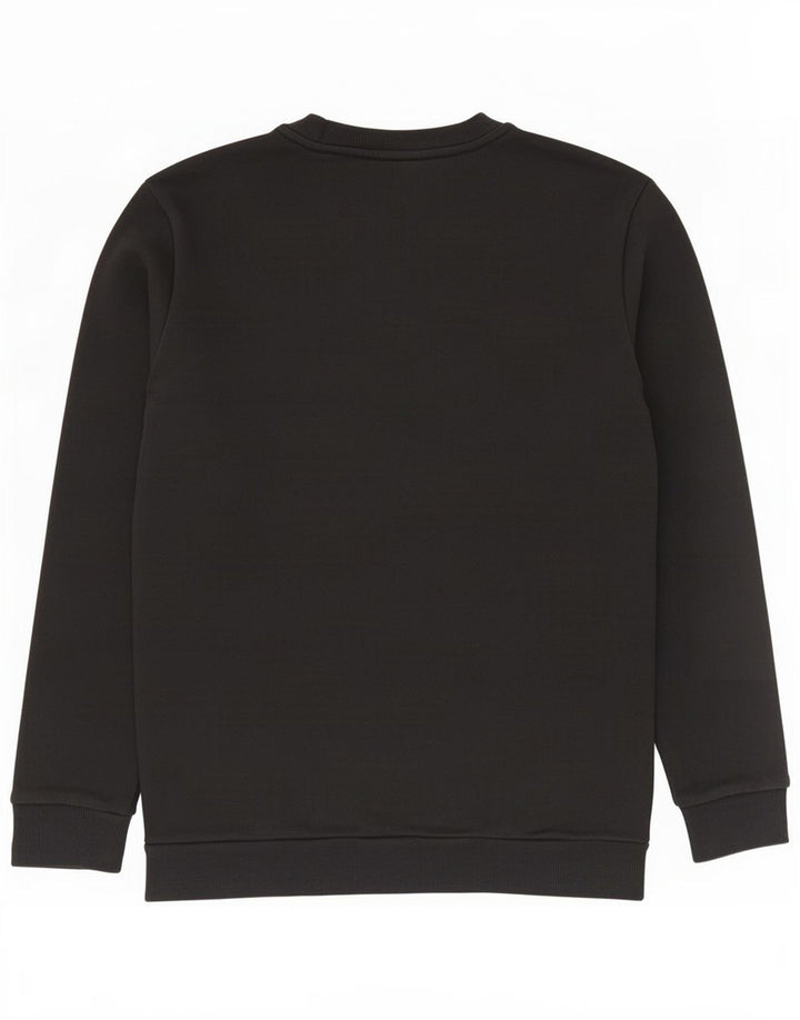 Ellesse Herre Grafisk Sweatshirt Jumper Medium Sort Bomuld