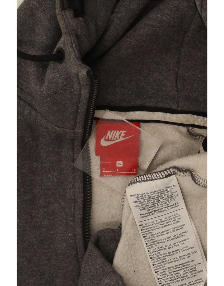 Nike Hættetrøje med lynlås til mænd, lille grå bomuld