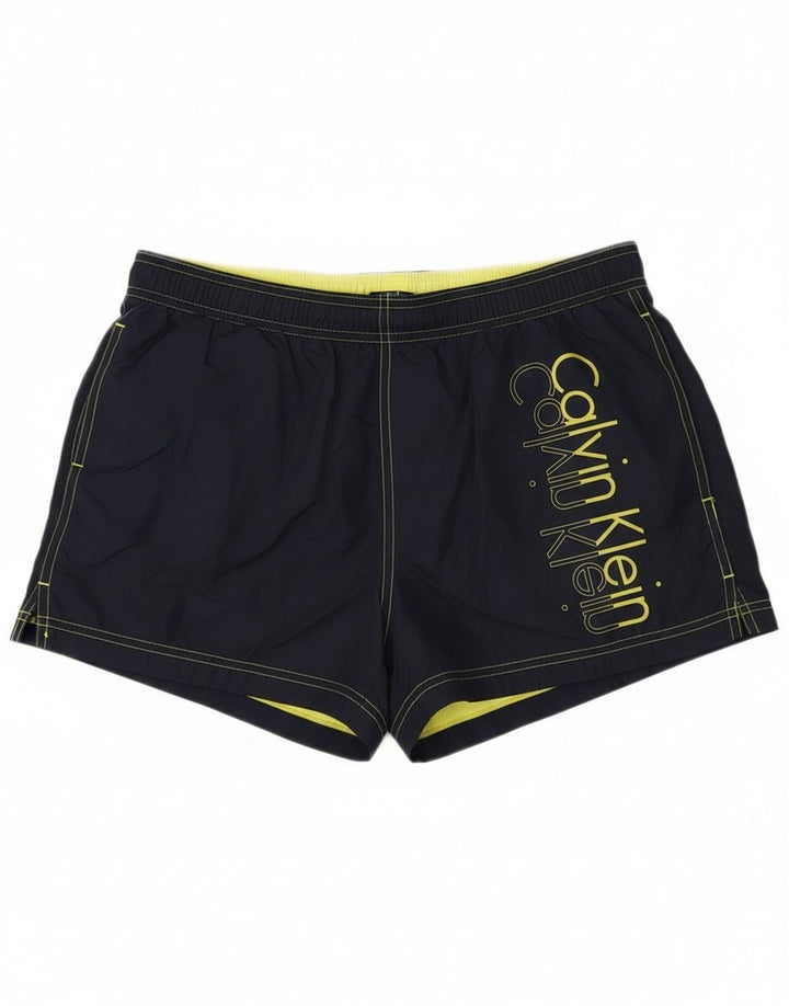 Calvin Klein Herre grafiske svømmeshorts store marineblå polyester