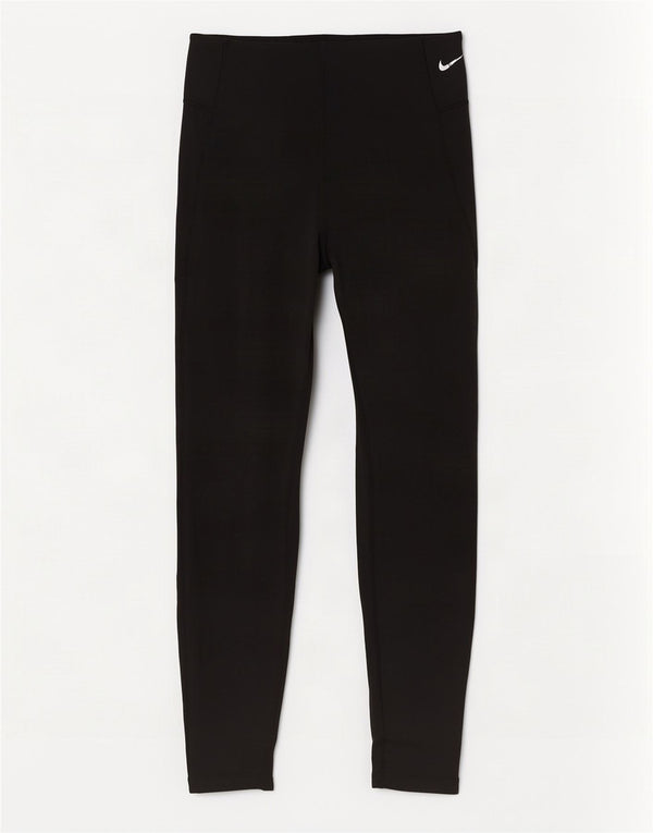 Nike Dame Dri Fit Crop Leggings UK 14 Medium Sort Polyester