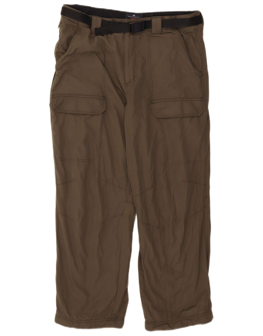 Marks & Spencer Herre Blue Harbor Straight Cargo Bukser W36 L29 Khaki