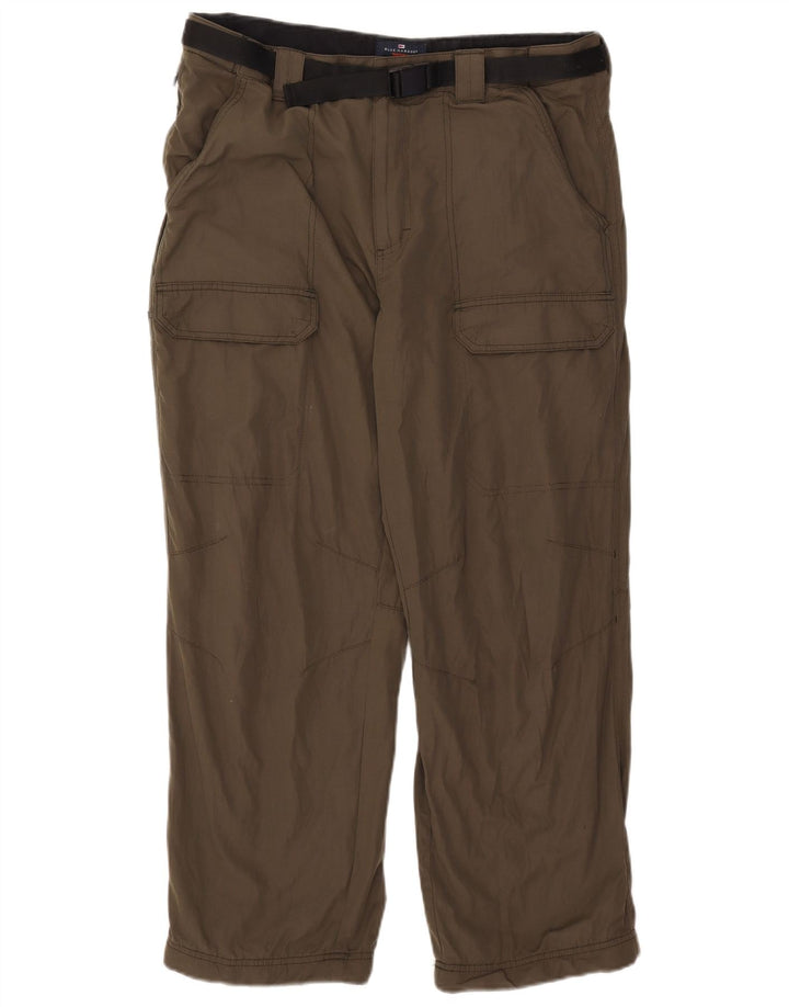 Marks & Spencer Herre Blue Harbor Straight Cargo Bukser W36 L29 Khaki