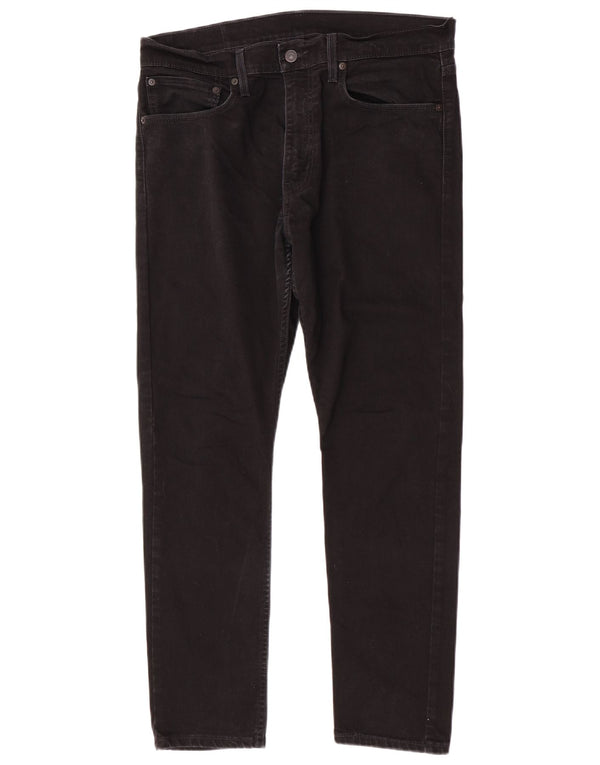 Levi's Herre 512 Slim Tapered Jeans W34 L30 Sort Bomuld
