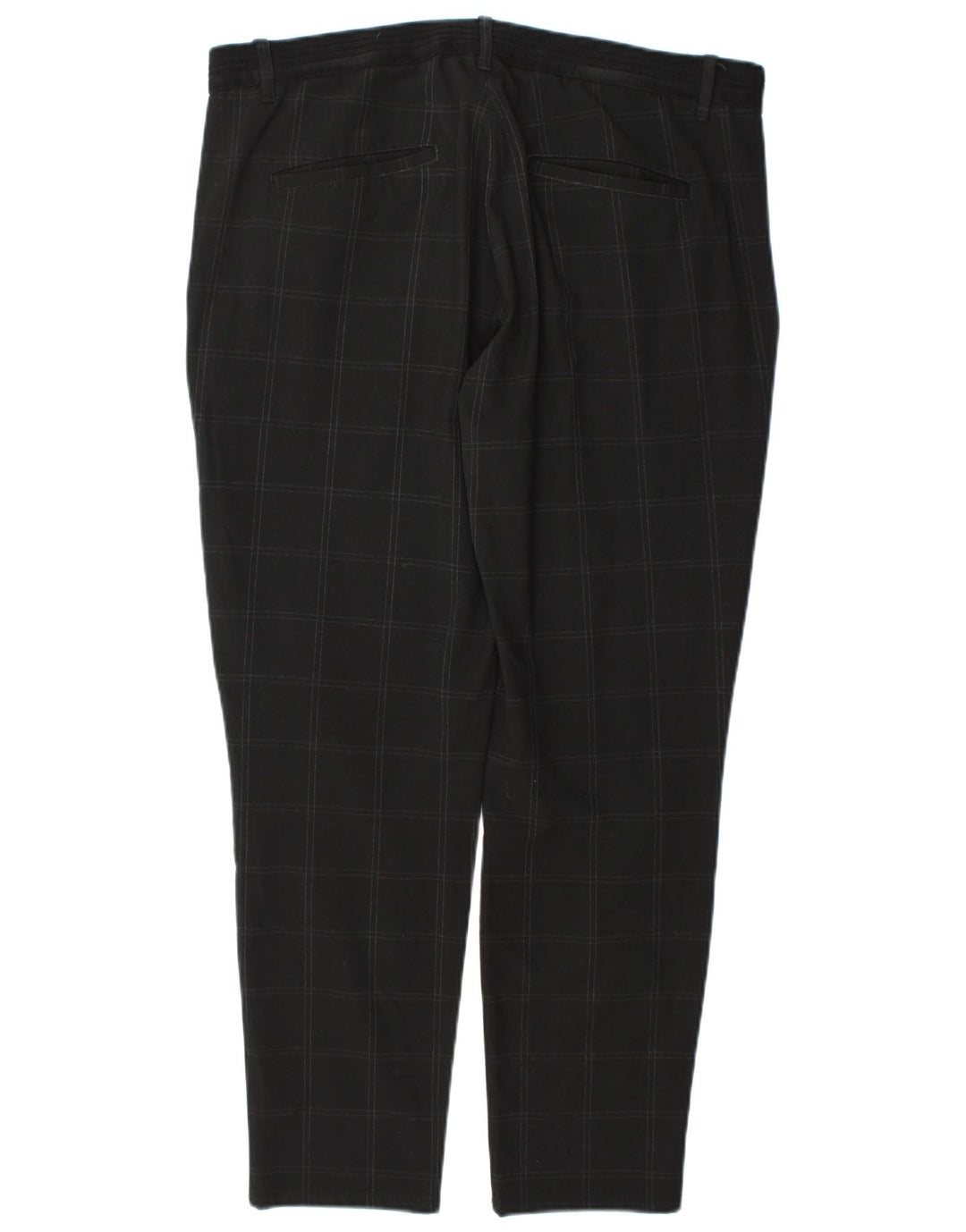 Zara Straight Chino Bukser XL W34 L29 Grå ternet