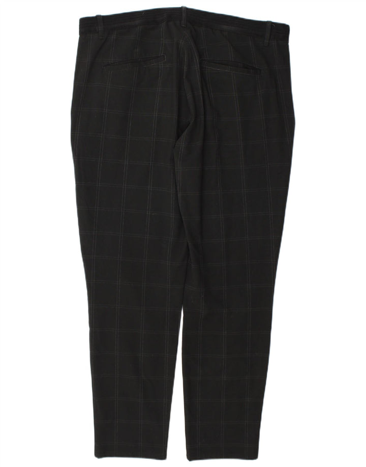 Zara Straight Chino Bukser XL W34 L29 Grå ternet