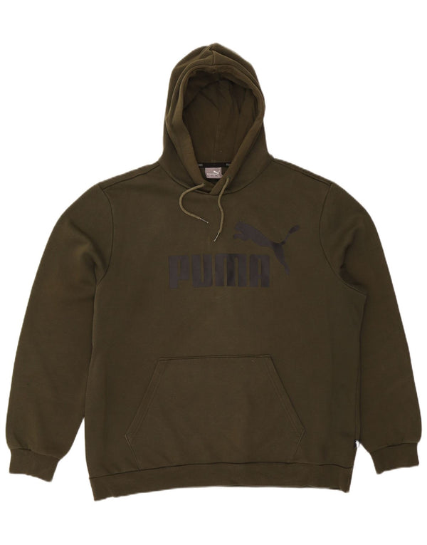 Puma Herre grafisk hættetrøje XL Khaki Bomuld