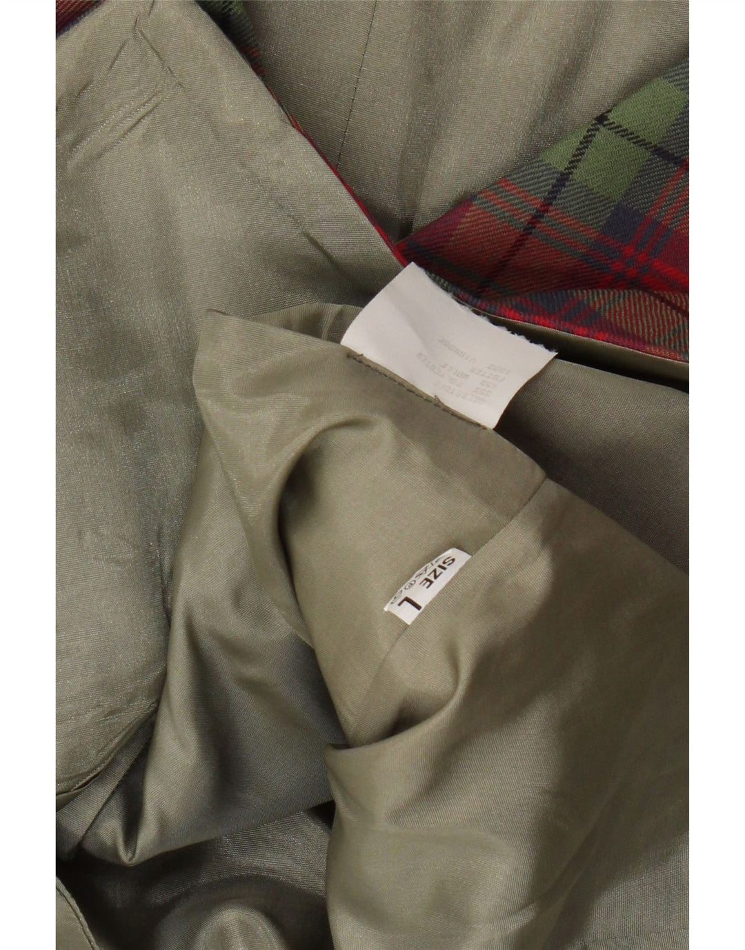 VINTAGE herrevest Stor rød plaid polyester