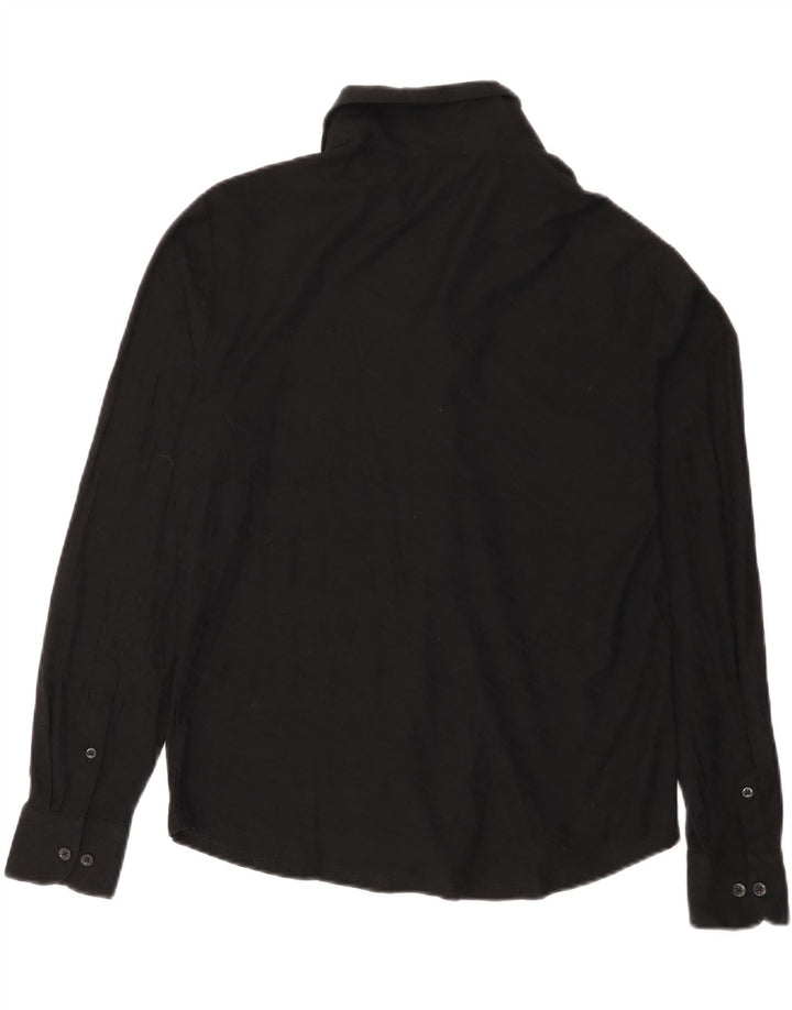 Reiss herreskjorte medium sort geometrisk bomuld