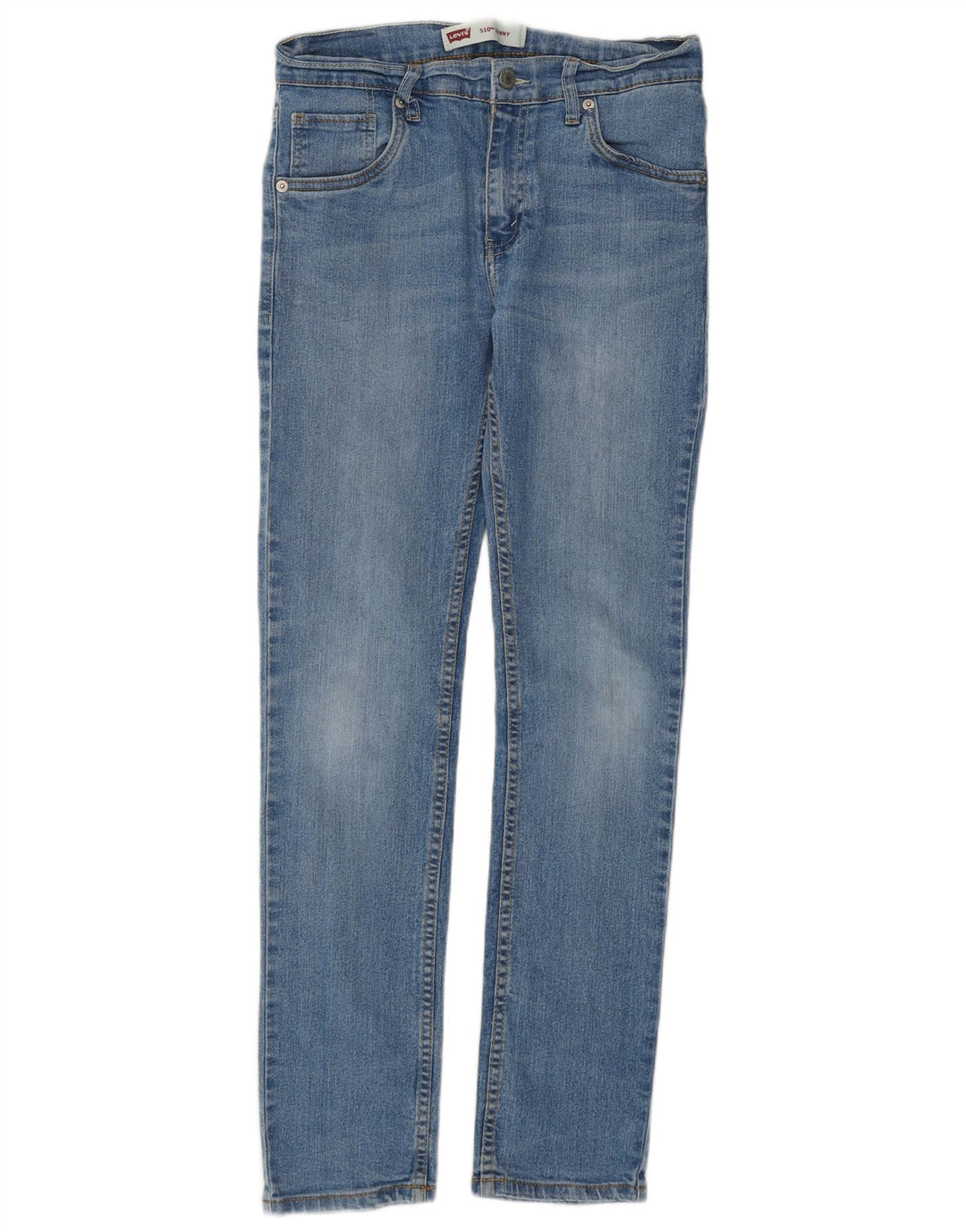 LEVI'S Girls 510 Skinny Jeans 15-16 år W28 L28 Blue Cotton