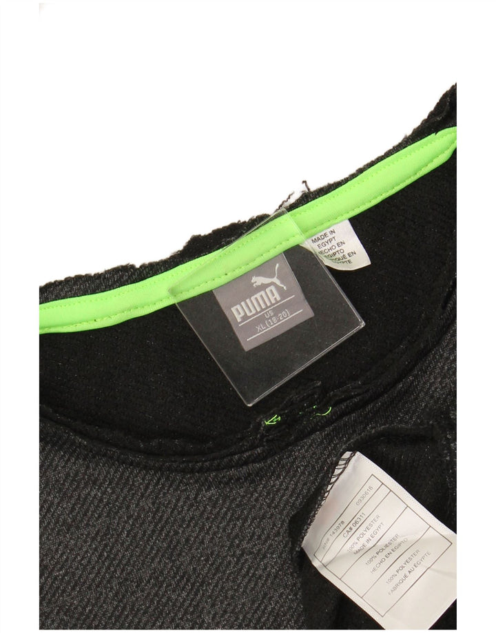 PUMA Boys Sweatshirt Jumper 15-16 år XL Grå Polyester