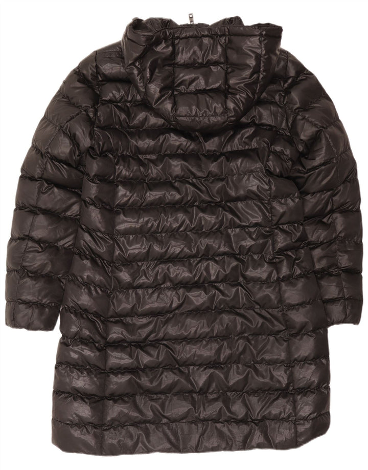 Geox Womens Respira hættepolstret frakke UK 14 Large Black Polyester