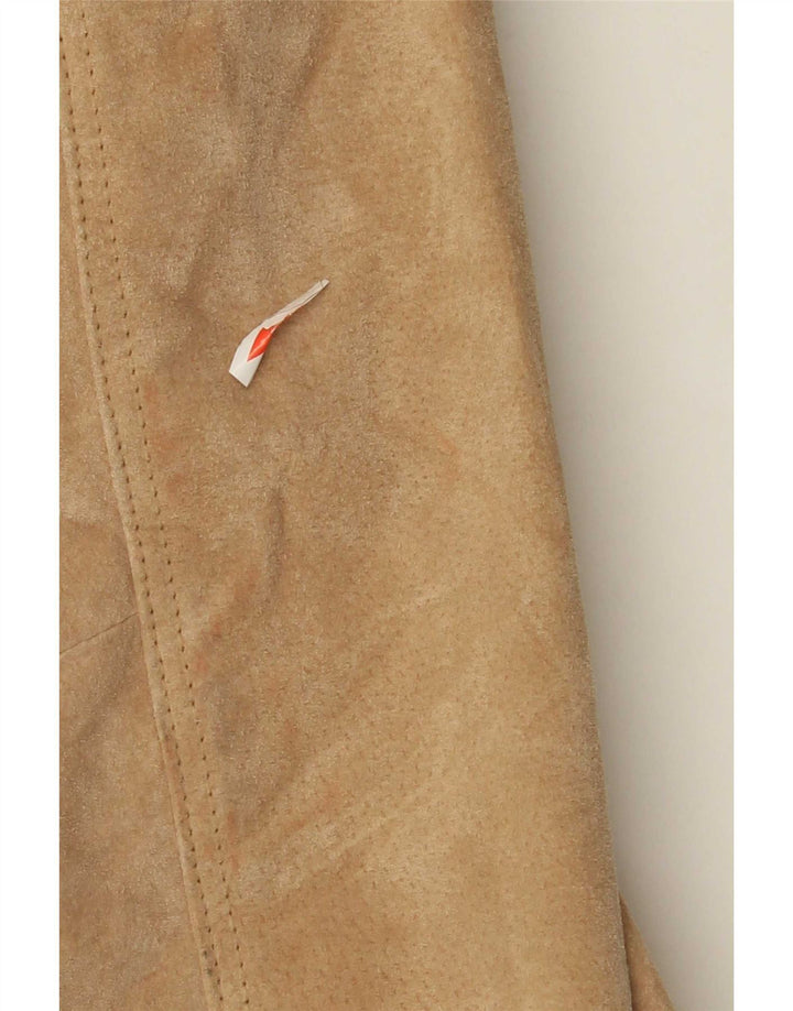 Zarro Dame Ruskindsjakke IT 42 Medium Beige Læder