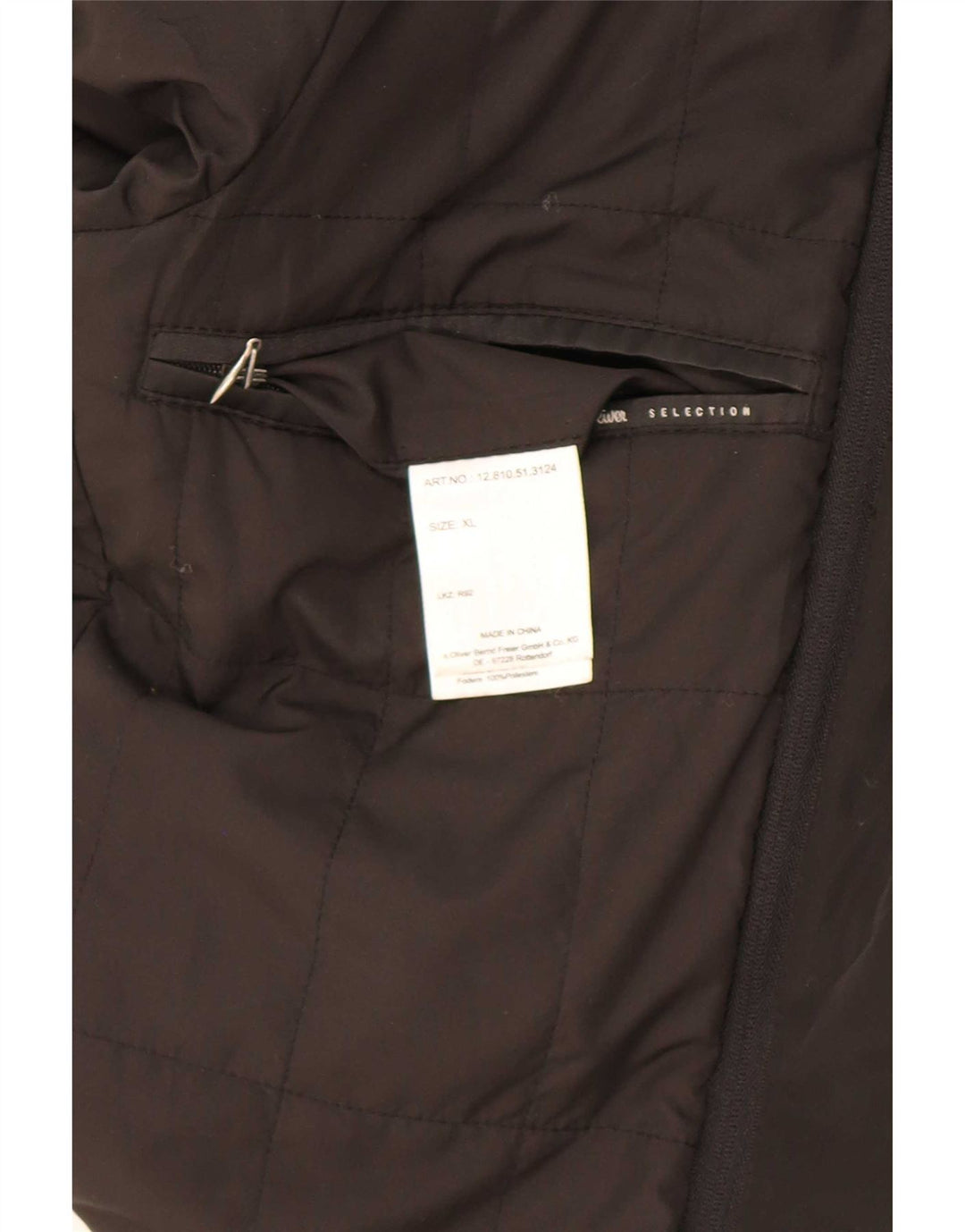 S.Oliver Herre Utility Jacket UK 42 XL Sort Uld