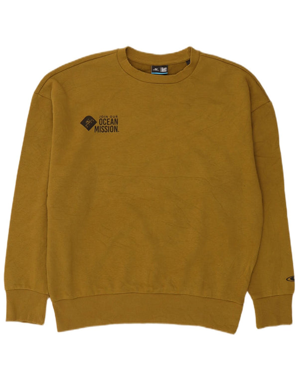 O'Neill Herre Loose Fit Sweatshirt Jumper Small Khaki Bomuld