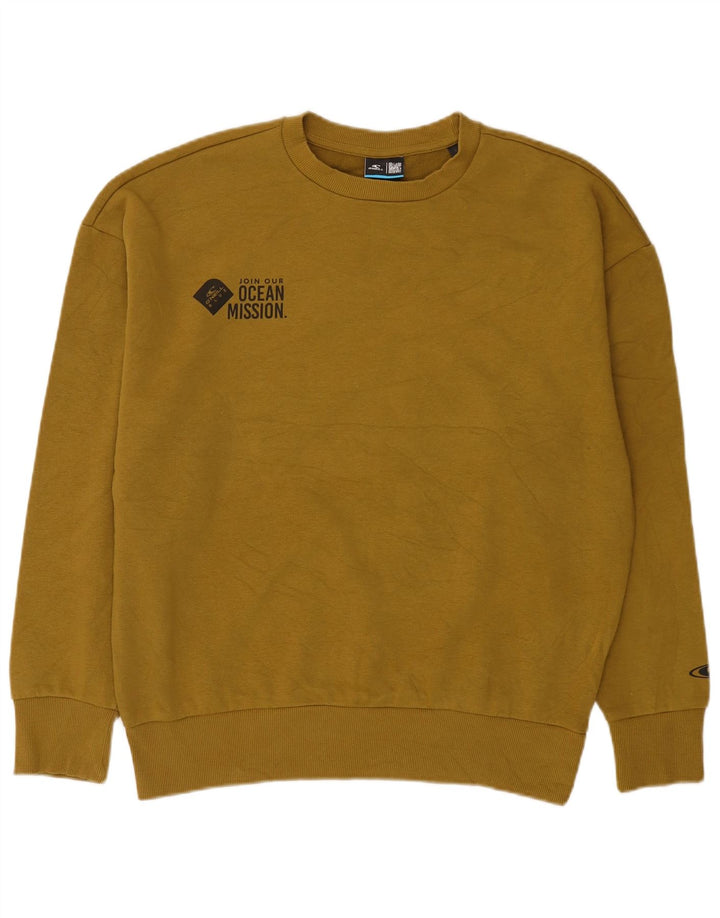 O'Neill Herre Loose Fit Sweatshirt Jumper Small Khaki Bomuld
