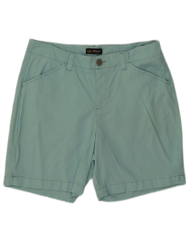 LEE Womens Regular Fit Mid Rise Casual Shorts W32 Large Turkis