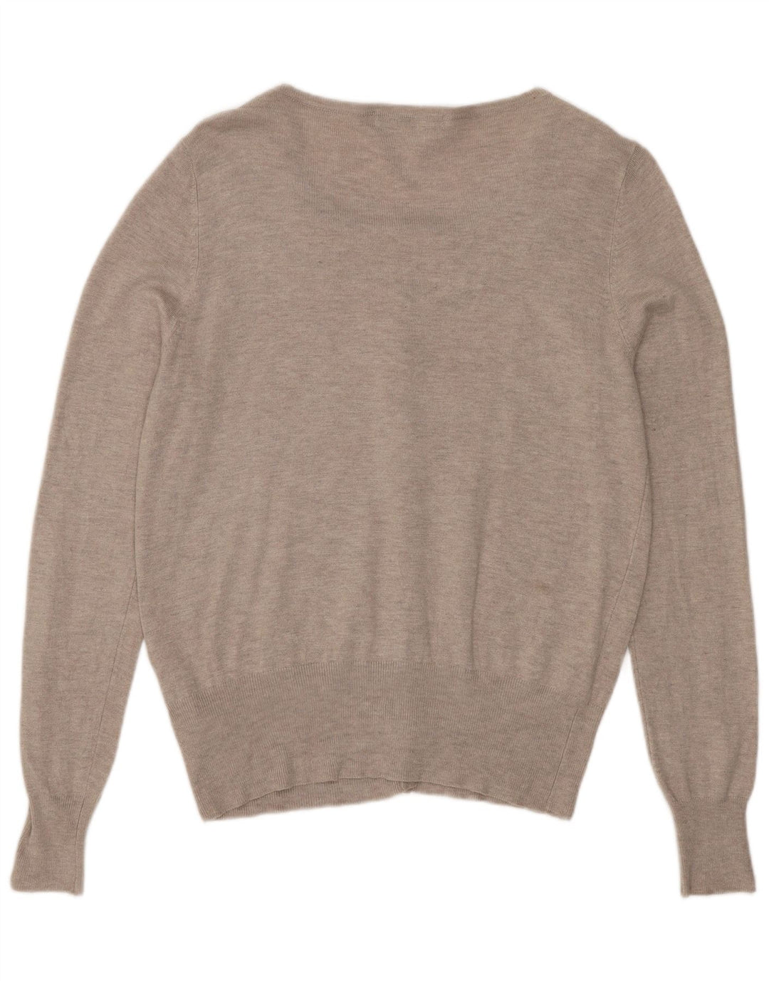 Marks & Spencer Dame Cardigan Sweater UK 14 Medium Grey Viscose