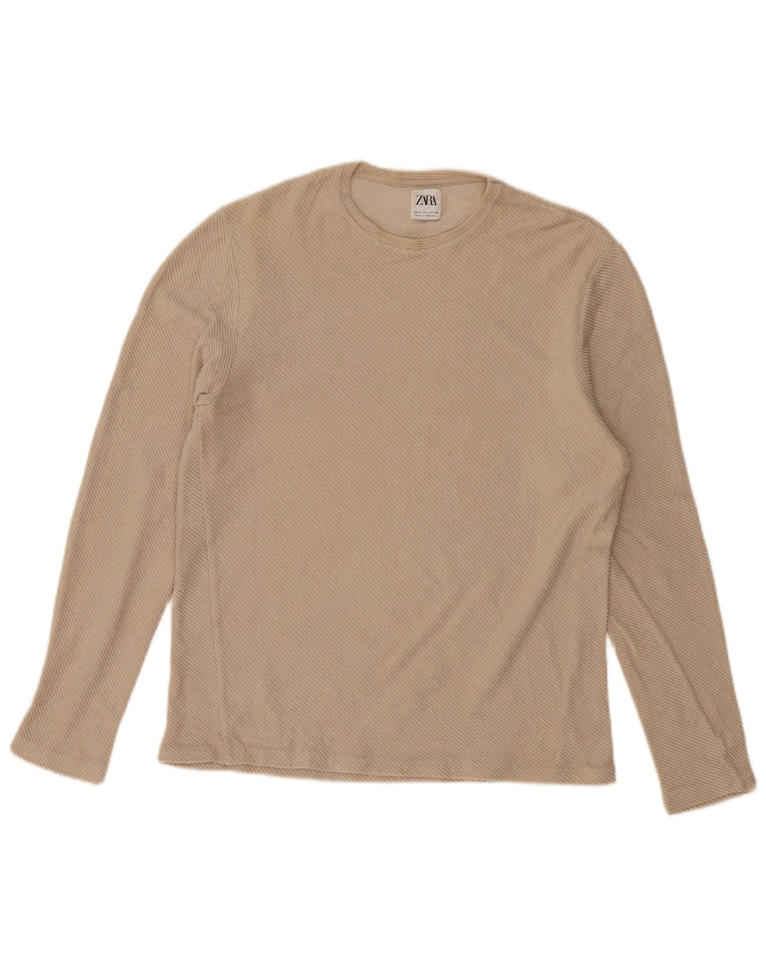 ZARA Herre Top Langærmet Stor Beige