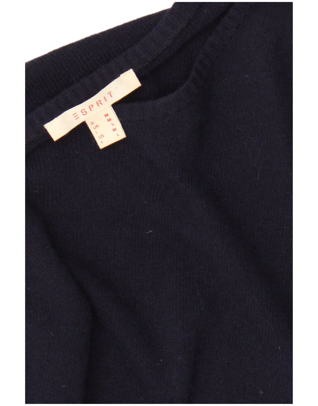Esprit Dame Boat Neck Jumper Sweater UK 14 Medium Navy Blue