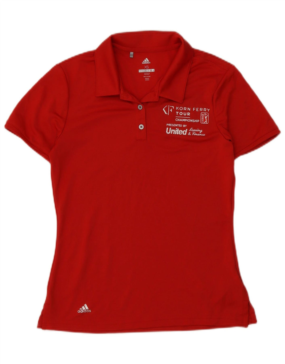 Adidas Dame Golf Graphic Polo Shirt UK 6 XS Rød Polyester