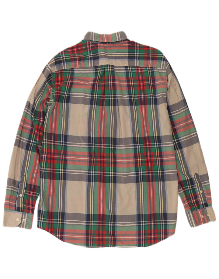 Tommy Hilfiger Herreskjorte Stor flerfarvet ternet bomuld