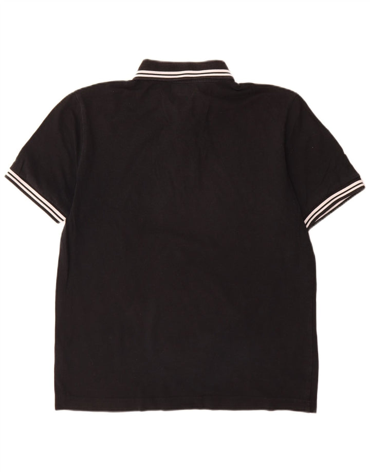 Kappa herre polo shirt stor sort stribet
