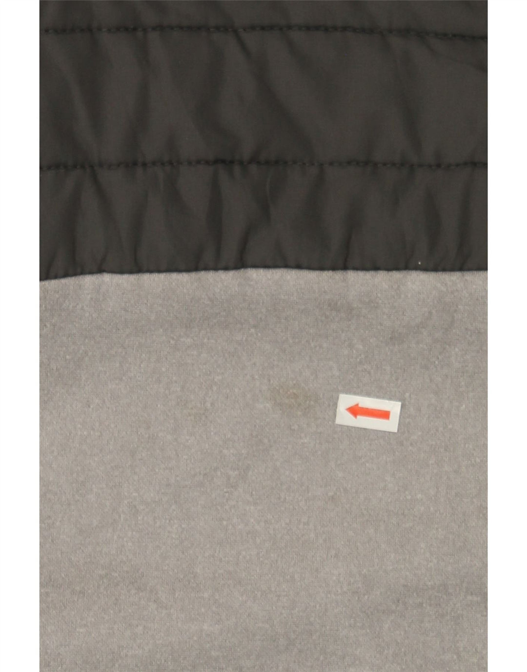 REEBOK Mens Zip Hoodie Sweater Medium Grey Colourblock Polyester Vintage Reebok and Second-Hand Reebok from Messina Hembry 