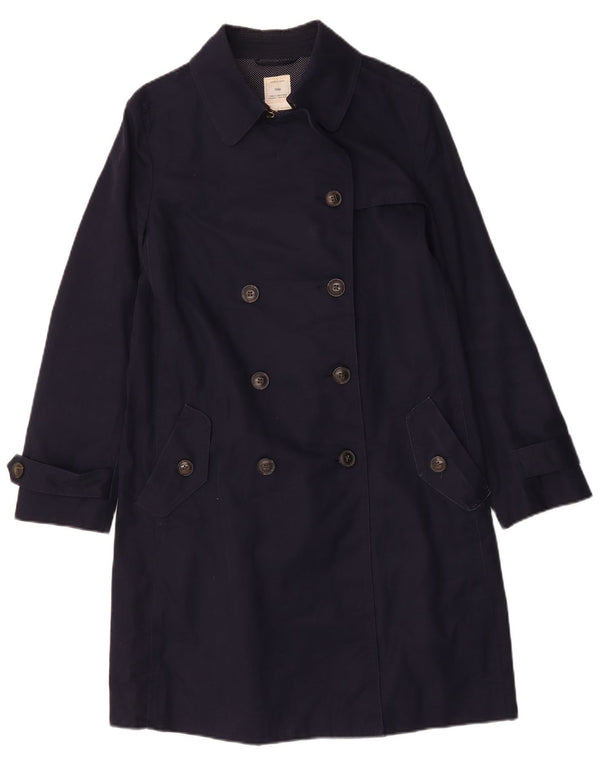 Gap Womens Trench Coat UK 14 Medium Navy Blue