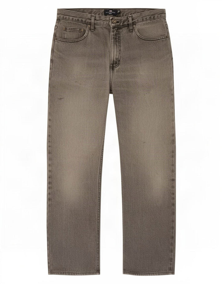 Marks & Spencer Straight Jeans til mænd W32 L31 Grå bomuld
