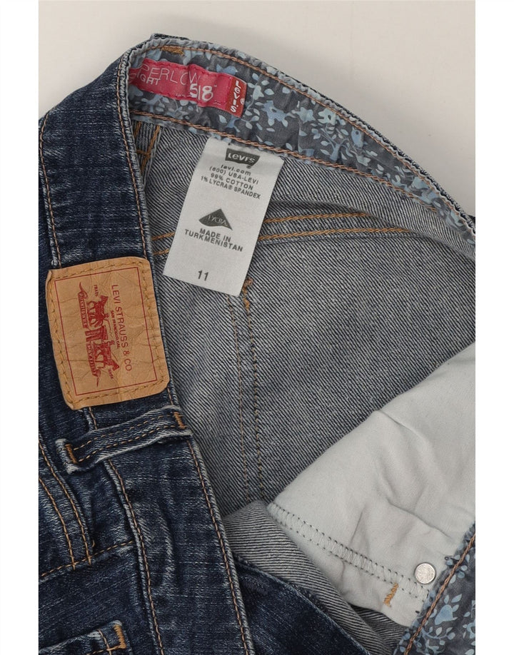 LEVI'S Womens 518 Bermuda Denim Shorts US 11 Large W32  Blue Cotton