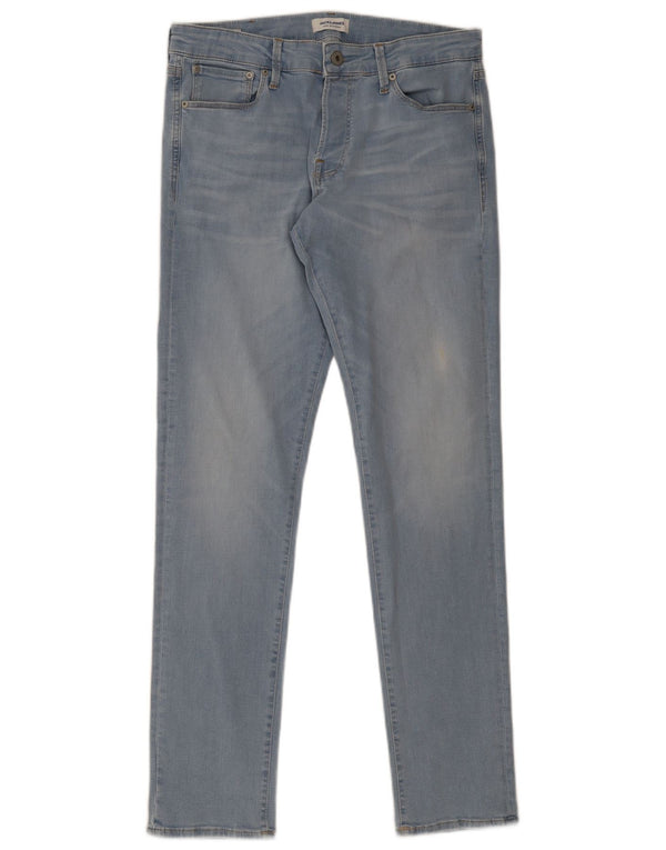 Jack & Jones Herre Skinny Jeans W34 L32 Blå Bomuld
