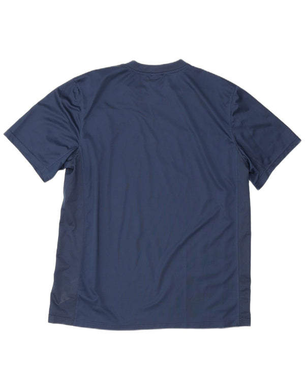 Nike herre Dri Fit T-shirt top XL marineblå polyester