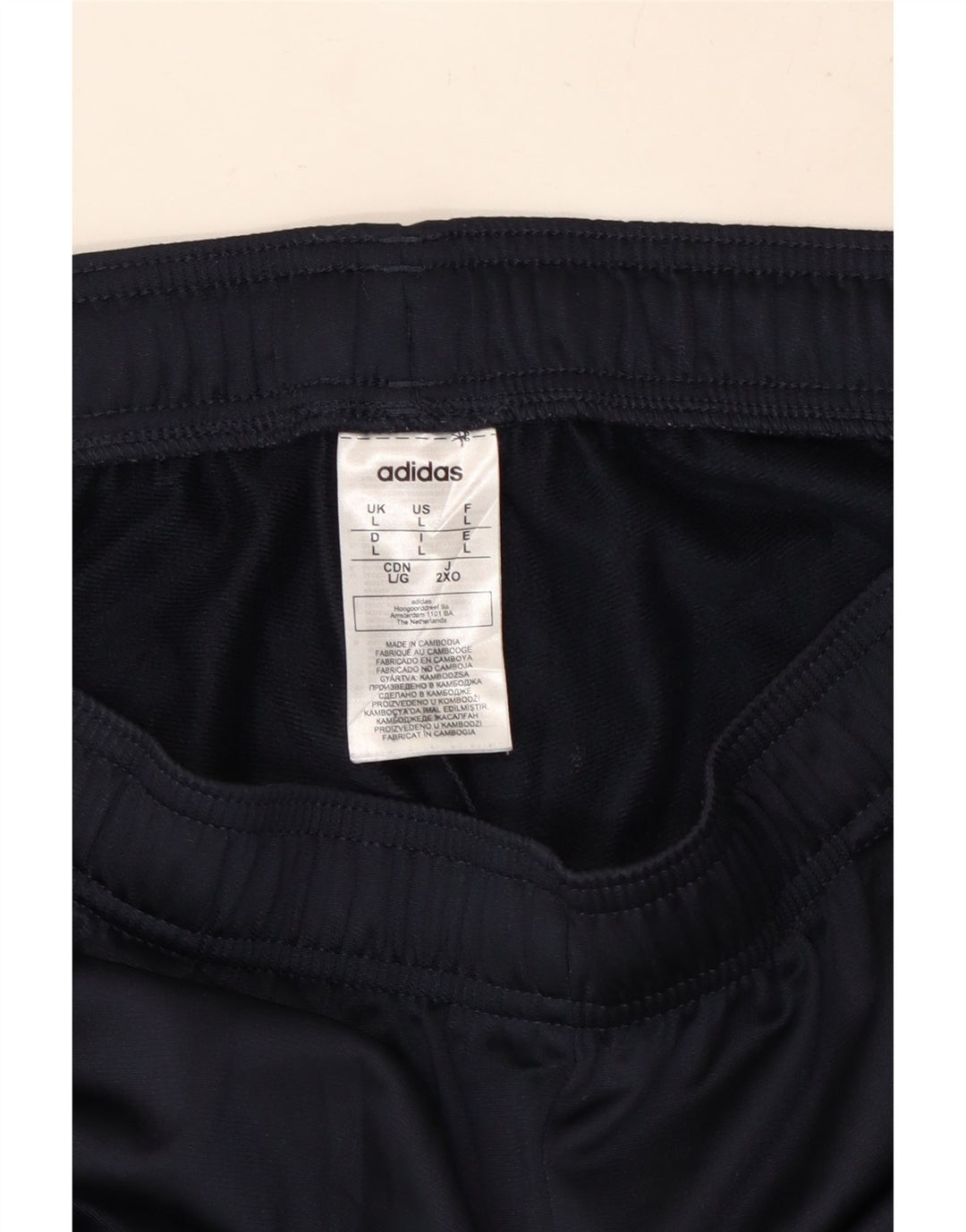 ADIDAS Træningsdragt til mænd Joggers Large Navy Blue Polyester