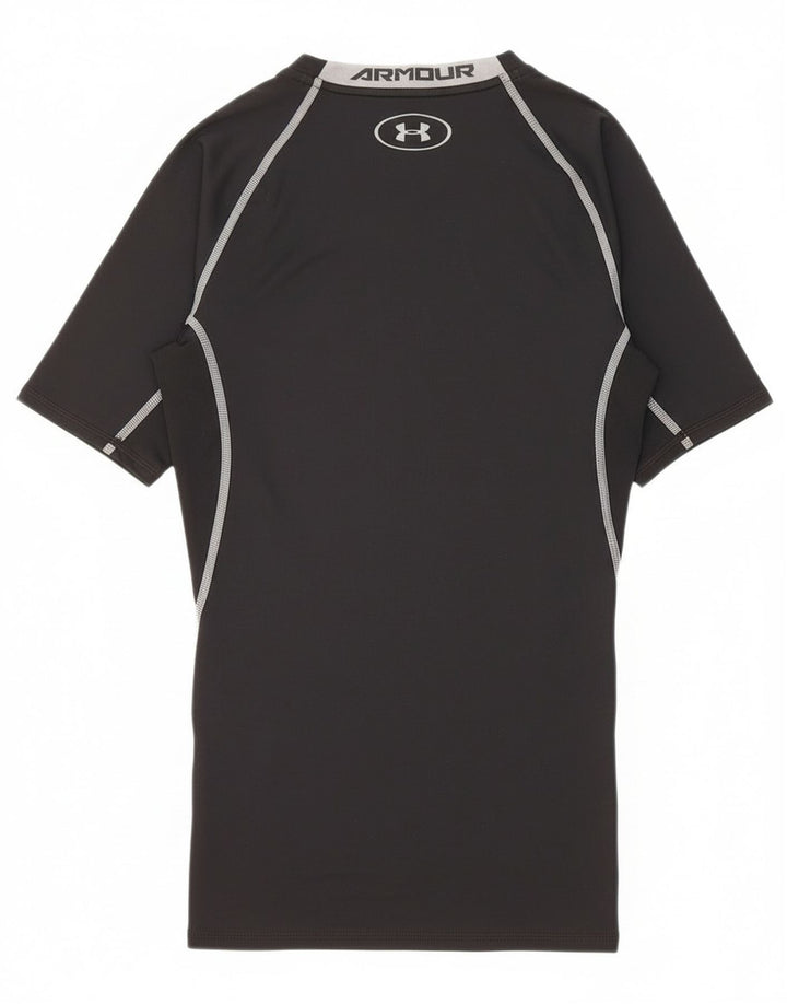 Under Armour Dame Grafisk T-Shirt Top UK 8 Small Black Polyester