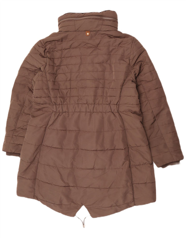 Marks & Spencer Dame Hooded Parka Jacket UK 20 2XL Khaki Polyester
