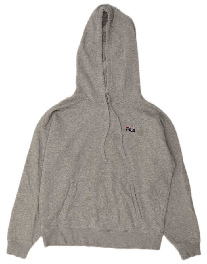 Fila Dame Hættetrøje UK 14 Medium Grey Bomuld
