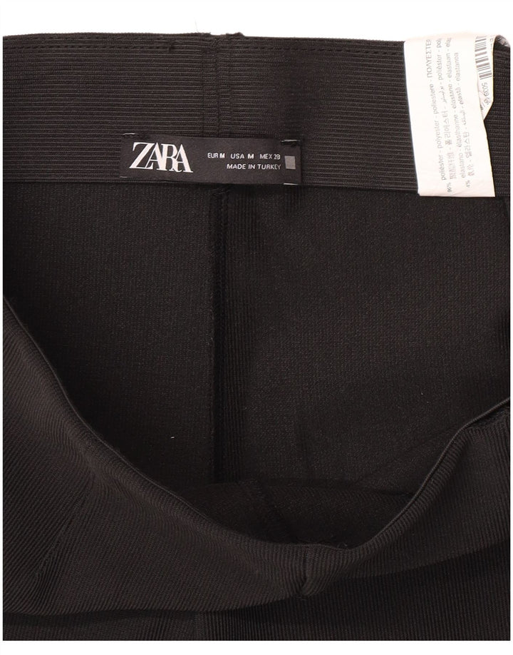 Zara Dame Flare Leggings UK 12 Medium Sort Polyester
