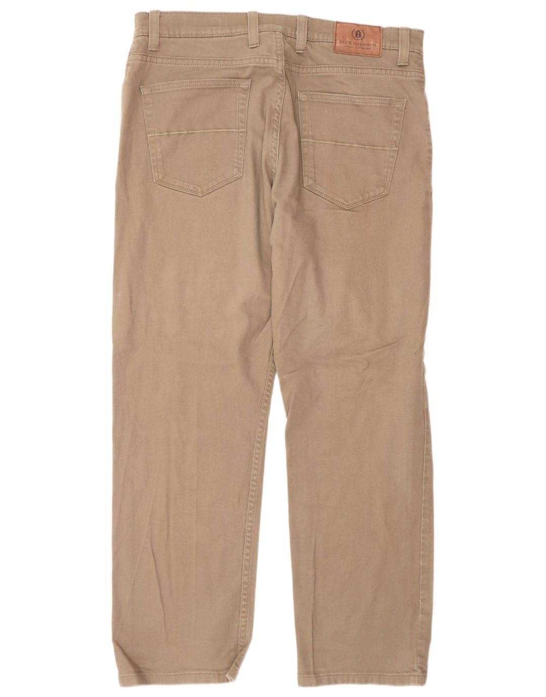 Marks & Spencer Herre Blue Harbor Straight Jeans W34 L29 Beige Bomuld