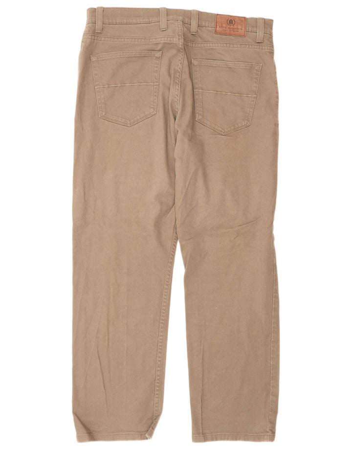 Marks & Spencer Herre Blue Harbor Straight Jeans W34 L29 Beige Bomuld