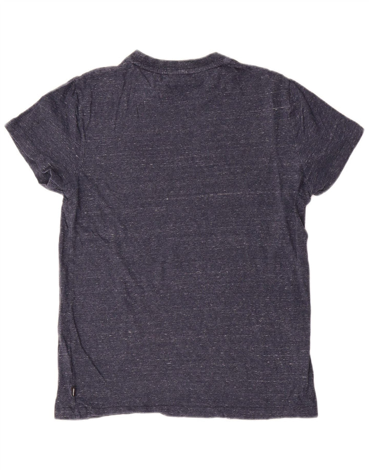 Superdry Herre T-shirt Top Medium Navyblå Flecked Bomuld