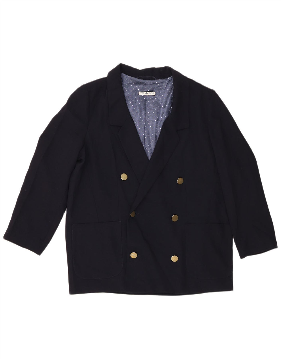Marks & Spencer Dame Alexa Chung Blazer Jacket UK 14 Large Navy Blue