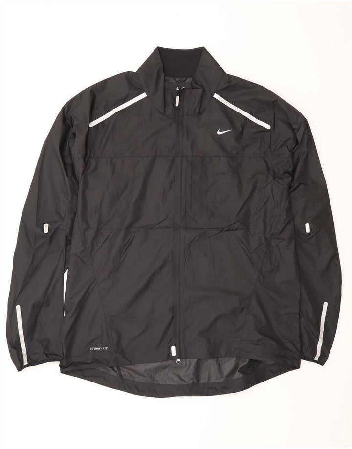 Nike Herre Storm-Fit regnjakke UK 42 XL Sort polyester