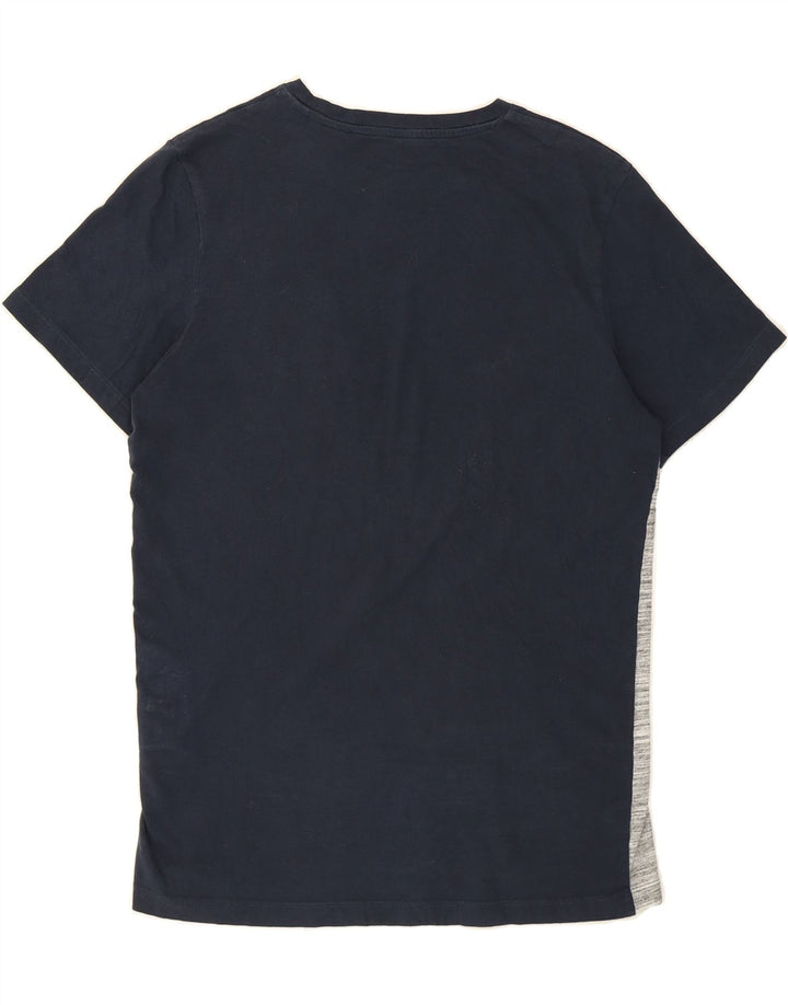 JACK & JONES Mens T-Shirt Top Small Navy Blue Flecked Cotton Vintage Jack & Jones and Second-Hand Jack & Jones from Messina Hembry 