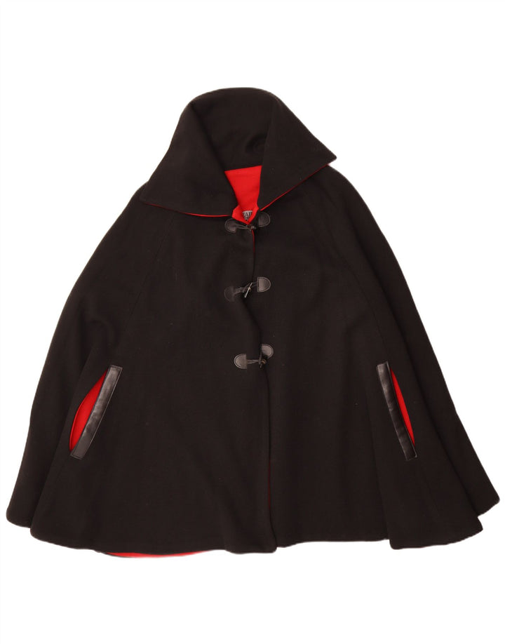 Vintage Dame Cape Coat IT 50 XL Sort