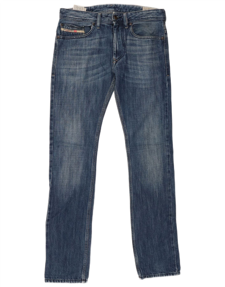 Diesel Herre Thanaz Slim Skinny Jeans W29 L32 Blå Bomuld